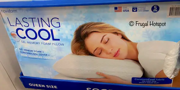 Novaform Lasting Cool Gel Memory Foam Pillow at Costco
