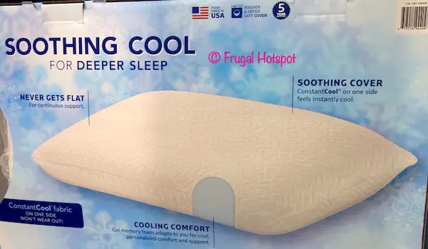 novaform lasting cool memory foam pillow