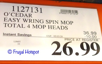 O-Cedar Easy Wring Spin Mop Costco Sale Price