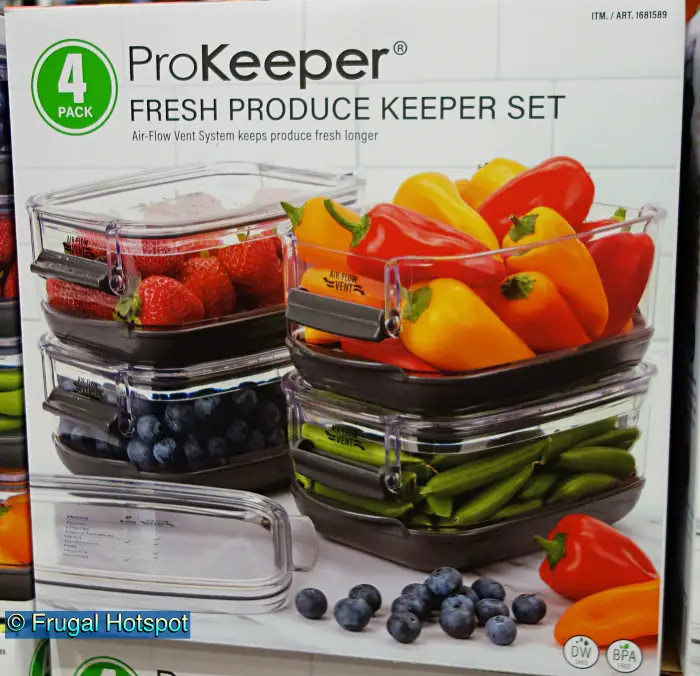 ProKeeper Fresh Produce Keeper Set, 4-pack