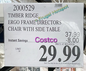 Timber Ridge Folding Director's Chair | Costco Sale Price