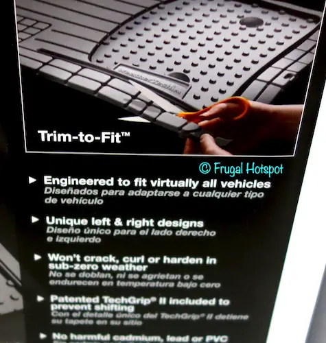 WeatherTech 4-Piece Trim-to-Fit Car Mat at Costco