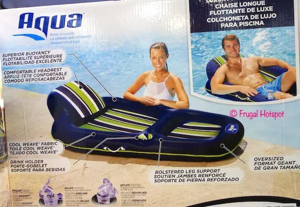 Aqua Luxury Pool Lounge Costco Aqua Luxury Pool Lounge Costco
