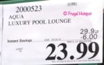 Aqua Luxury Pool Lounge Costco Sale Price Aqua Luxury Pool Lounge Costco Sale Price