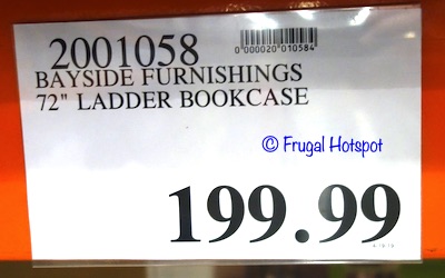 Bayside Furnishings 72 Ladder Bookcase by Whalen Costco price Bayside Furnishings 72 Ladder Bookcase by Whalen Costco price