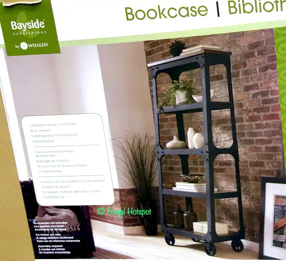 Bayside Furnishings 72" Ladder Bookcase by Whalen at Costco