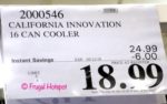 Costco Sale Price: California Innovation Titan Deep Freeze 16-Can Zipperless HardBody Cooler