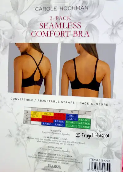 Carole Hochman Wirefree Comfort Bra 2-Pack at Costco