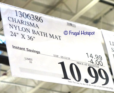 Charisma 24" x 36" Nylon Bath Mat by Mohawk Costco Sale Price