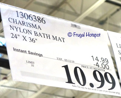 Charisma 24" x 36" Nylon Bath Mat by Mohawk Costco Sale Price Charisma 24" x 36" Nylon Bath Mat by Mohawk Costco Sale Price