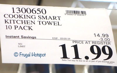 Costco Sale Price: The Chef's Pantry Kitchen Towels 10-Pack