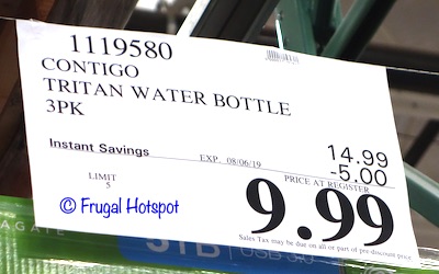 Contigo Tritan Water Bottles Costco Sale Price