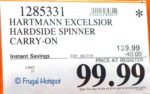 Hartmann Excelsior 22" Hardside Spinner Carry-On Costco Sale Price Hartmann Excelsior 22" Hardside Spinner Carry-On Costco Sale Price