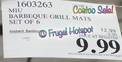 Miu Barbeque Grill Mats | Costco Sale Price