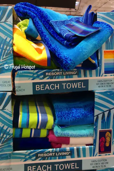 Resort Living Jacquard Beach Towel Costco