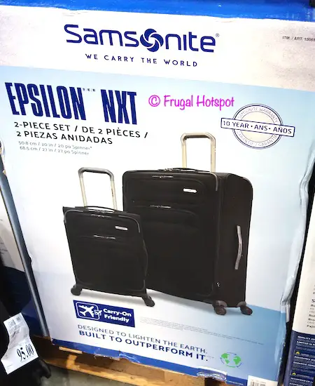 Costco Sale - Samsonite Epsilon Nxt 2-Pc Softside Luggage $129.99