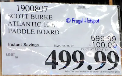 Scott Burke Atlantic 10'6 Stand Up Paddle Board Costco Sale Price