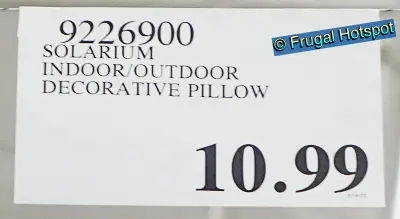 Solarium Indoor Outdoor Decorative Pillow | Costco Price