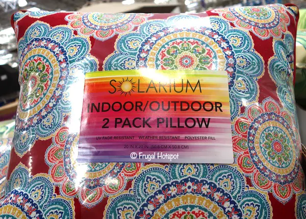 Solarium Indoor Outdoor Pillow 2-Pack Costco