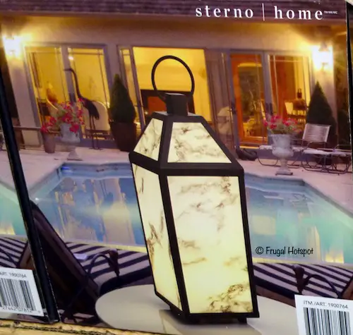 Sterno Home LED Lantern with Marble Finish at Costco