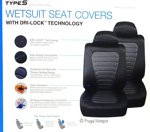 Type S Wetsuit Seat Covers 2-Pack Costco