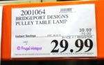 Bridgeport Designs Pulley Table Lamp Costco Sale price Bridgeport Designs Pulley Table Lamp Costco Sale price