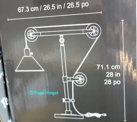 Bridgeport Designs Pulley Table Lamp Dimensions Costco Bridgeport Designs Pulley Table Lamp Dimensions Costco