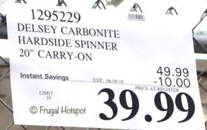 delsey carbonite hardside spinner