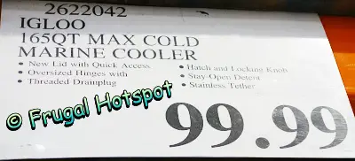Igloo 165-Quart MaxCold Marine Cooler | Costco Price