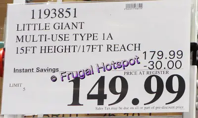 Little Giant MultiUse Type 1A Ladder System | Costco Sale Price