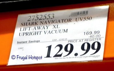 Shark Lift-Away Bagless Upright Vacuum Costco Sale Price