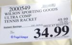 Wilson Ultra Comp Tennis Racket Costco Sale Price