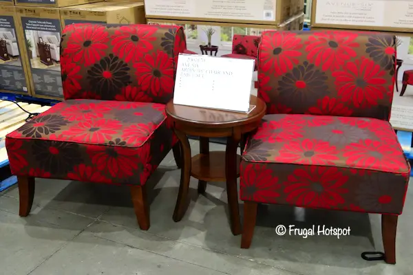 Avenue Six Ardin 3-Piece Chair + Table Set Costco