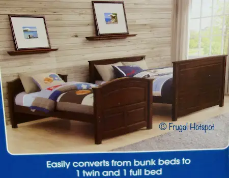 Bayside Furnishings Twin Over Full Bunk Bed Costco 