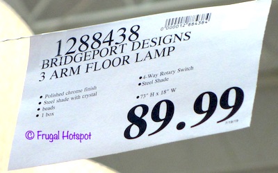 Bridgeport Designs Gisele Crystal Floor Lamp Costco Price