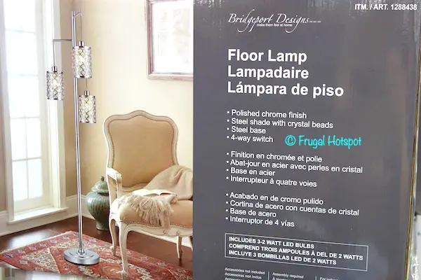 Bridgeport Designs Gisele Crystal Floor Lamp Costco