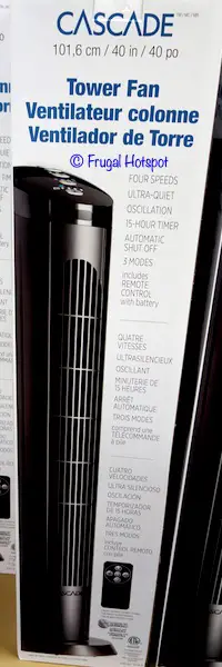 Cascade 40 Tower Fan Costco