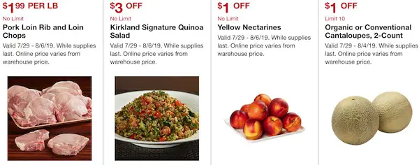 Costco Hot Buys July 2019: Pork chops, Kirkland Signature quinoa salad, nectarines, cantaloupes