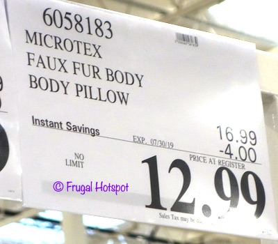 Microtex Faux Fur Body Pillow Costco Sale Price