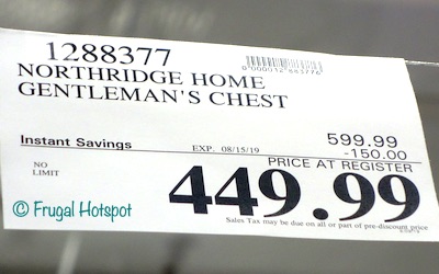 Northridge Home Conner Gentleman's Chest Costco Sale Price