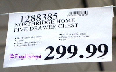 Northridge Home Conner Lingerie Chest Costco Price