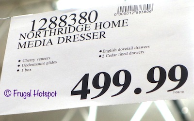 Northridge Home Conner Media Dresser Costco Price