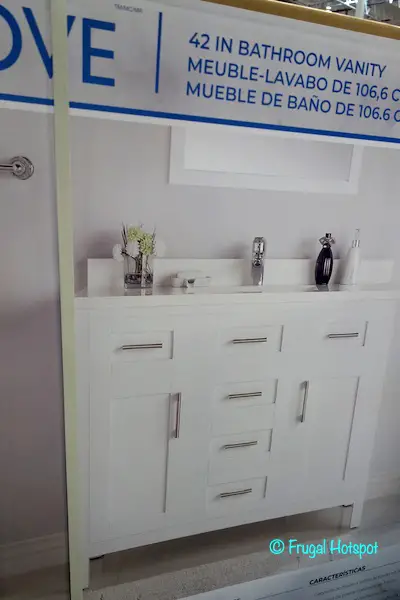 Ove 42 White Bathroom Vanity Costco