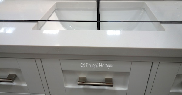 Ove 42 White Bathroom Vanity Sink Costco Display