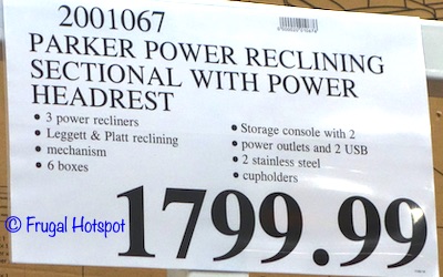 Parker Power Reclining Sectional Costco Price