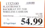 Plantronics BackBeat FIT 2100 Wireless Sport Earbuds Costco Sale Price