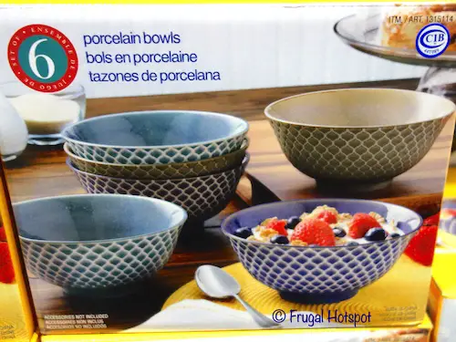 Porcelain Embossed Bowls Costco