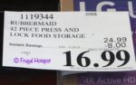 Rubbermaid Press Lock Food Storage Costco Sale Price