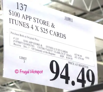 Samsung 75 4k Smart TV and iTunes Costco Sale Price Samsung 75 4k Smart TV and iTunes Costco Sale Price