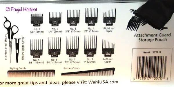Wahl Deluxe Haircutting kit Contents Costco